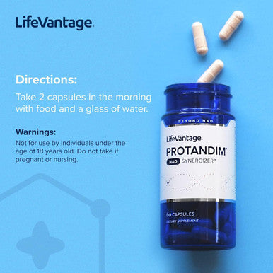 Lifevantage Protandim Nad Synergizer, 60 Capsules, Nad Supplement Supports A Healthy Vascular System, Energy Supplements, And Focus Vitamins, Nad Supplements For Cellular Waste And Overall Health