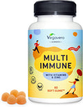 Multivitamin Gummies for Adults VegaveroÃƒâ€šÃ‚Â® | Vegan | with Vitamins C, D3, B12, B9 (Folic Acid), B3, Biotin & Zinc | NO Preservatives | Immune System Support | 60 Gums