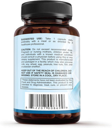 Sunergetic Premium Eye Pressure Support Supplement - Eye Pressure Supplement with Saffron Lutein Zeaxanthin Bilberry & Pine Bark - Supports Ocular Health & Overall Vision - 30 Count