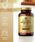 Solgar Evening Primrose Oil 500 Mg - 90 Softgels - Cold Pressed Source Of Gla - Gluten Free Dairy Free - 90 Servings