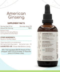 American Ginseng B120 Alcohol-Free Herbal Extract Tincture, Concentrated Liquid Drops Natural American Ginseng (Panax Quinquefoli