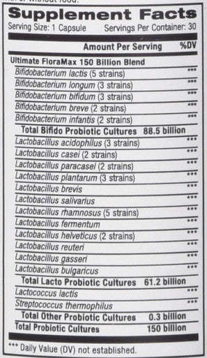 Advanced Naturals Ultimate FloraMax 150 Billion(30 capsules)