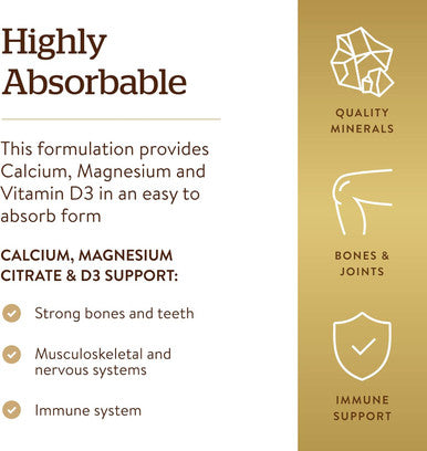 Solgar Calcium Magnesium With Vitamin D3 300 Tablets Promotes Healthy Bones Supports Nerve and Muscle Function Highly Absorbable Form Non Gmo Gluten Free Dairy Free Kosher 60 Servings