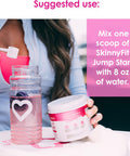 SkinnyFit Jump Start Pre Workout Supplement for Women 30 Servings - Creatine Free Powdered Mix Drink to Help Increase Energy, Focus, and Endurance, Pink Lemonade Flavor