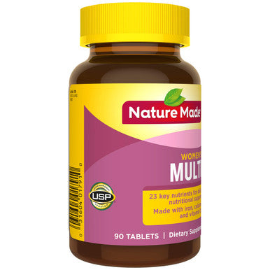 Nature Made Women'S Multivitamin Tablets 90 Count For Daily Nutritional Support (Packaging May Vary)