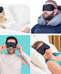 Fox-Tech Fashion Sleep Mask Sleeping Mask For Women 100% Blackout Eye Mask Soft Covering Strong Light Suitable For Travel/Yoga/Nap (Leopard Print)