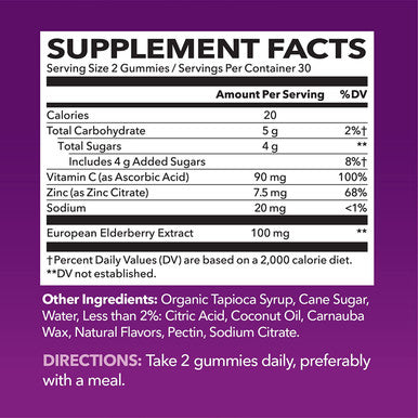 Full Daily Multivitamins Gummies with Ultimate Immune Support Elderberry Gummies Delicious Health for Adults