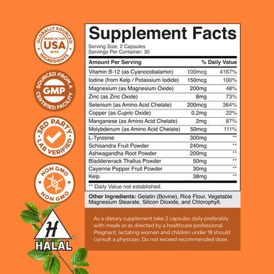 Nature's Craft Thyroid Support 60 Capsules