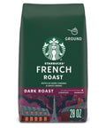 Starbucks Ground Coffee, Dark Roast Hot or Iced Coffee, French Roast, 28 oz