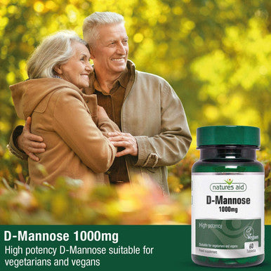 Natures Aid D-Mannose 1000mg (Suitable For Vegans) 60 Tablets