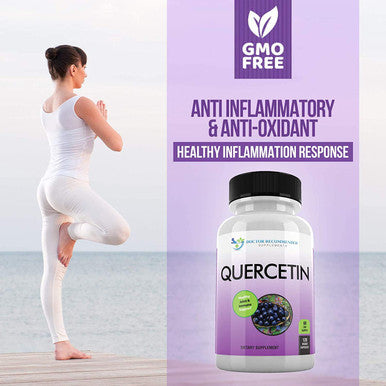 Quercetin 1000mg Per Serving 120 Veggie Capsules Vitamin Supplement to Support Cardiovascular Health Immune Response and Antiinflammatory 60 Day Supply Vegan and NonGMO