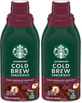 Starbucks Cold Brew Coffee Concentrate, Dark Chocolate Hazelnut Flavored Iced Coffee, 32 fl oz