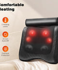 Back Massager With Heat, Percussion & Shiatsu 2-In-1 Massager For Lower Back Pain Relief, 3D Deep Tissue Kneading Massage Pillow For Back, Waist, Leg, Foot Relax, Gifts For Dad R9 V11