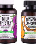 FarmHaven Milk Thistle and Turmeric Curcumin Capsules for Joint Support Healthy Inflammatory ResponseSupports Liver Function and Overall Health