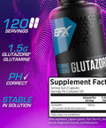 Efx Sports Training Ground Glutazorb Powder Highly Concentrated Ph Correct Glutamine Supplement Digestion & Immune Support 140 Servings (Unflavored)