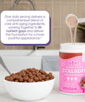 Obvi More Than Collagen Powder | Supports Healthy Hair Skin Nails Joints Gut | Grass-Fed Multi Collagen Supplement with Hyaluronic Acid Biotin Keratin | Cocoa Cereal 30, Servings