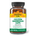 Country Life Target-Mins Calcium Magnesium Caps 500Mg: 250Mg 180 Vegan Capsules Certified Gluten Free Certified Vegan