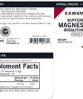 Kirkman - Buffered Magnesium Bisglycinate Powder - 4 oz - Relaxes Nerves & Muscles - Prompts Restful Sleep - Hypoallergenic