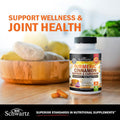 Turmeric Supplement With Saffron, Cinnamon And Cardamom Plus Bioperine Black Pepper Extract For Optimal Absorption, Natural Tumeric Curcumin Joint Support Supplement For Women And Men, 60 Capsules