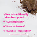 Pink Stork Vitex Supplement for Women - 1000 mg Organic Chaste Tree Berry to Support Hormone Balance for Women - Fertility Supplements for Ovulation and Conception - 60 Capsules