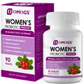 OMOGS Womens Probiotic with Cranberry Extract Organic Prebiotics and Vitamin C 90 Billion CFUs 18 Strains Help for Boost Immune Digestive Gut Health and Womens Health Gluten and Soy Free 90 Tablets