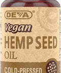 DEVA Vegan Virgin Hemp Seed Oil Capsules ÃƒÂ¢Ã¢â€šÂ¬Ã¢â‚¬Å“ Cold-Pressed, Unrefined, 90 Count