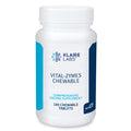 Klaire Labs Vital-Zymes Chewable Digestive Enzymes - Broad Spectrum, DPP-IV Activity Digestive Enzymes - Supports The Breakdown of Proteins, Fats, Carbs, Sugars & Fibers - Gluten (180 Tablets)