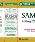 Nature's Bounty Sam-E Dietary Supplement Support Joint Health 400Mg 30 Tablets