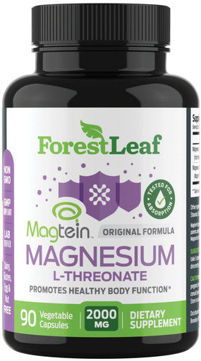 Forest Leaf Magnesium L-Threonate Magtein Capsules 2000mg 90 Veg Caps