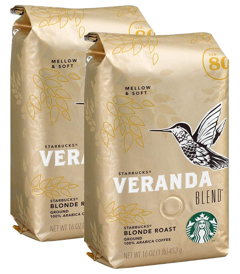 Starbucks Ground Coffee, Starbucks Blonde Roast Hot or Iced Coffee, Veranda Blend, 28 oz