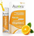 Aurora Nutrascience MicroPack Liposomal Vitamin C Immune Support 1000 mg Per Serving Vegan Gluten NonGMO 10 Single Serve Packets Orange