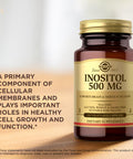 Solgar Inositol 500 Mg - 100 Vegetable Capsules - Supports Cellular Function & Brain Health - Vegan Gluten Free Dairy Free Kosher - 100 Servings