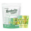 Teazen Kombucha Tea Tropical Zest Hydration Variety Pack - 20 Sticks 5 Flavor (Lemon Pineapple Korean Plum Shine Muscat Green Mandarin-Lime)
