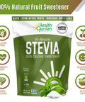 Health Garden Stevia Sweetener Powder - 4:1 Sugar Substitute - All Natural - Gluten - Keto Friendly - Tastes Like Sugar (2 Lbs)