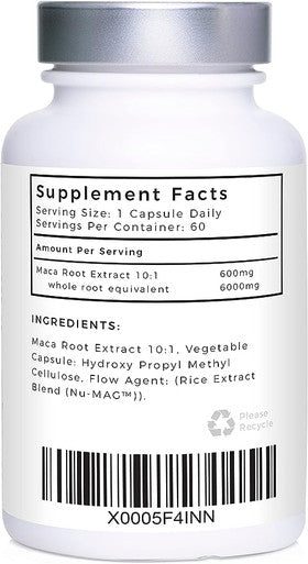 Love Life Supplements Maca Root Extract - 60 capsules