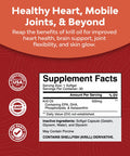 Antarctic Krill Oil Softgels - High Absorption Krill Oil Omega 3 Fatty Acid Supplement with Potent EPA DHA Astaxanthin and Phospholipids - Wild Caught Burpless Fish Oil Omega 3 Supplement (30 Count)