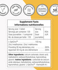 Supersmart LOptiZinc 30 mg Per Day Zinc Antioxidant Supplement Support Healthy Respiratory System NonGMO Gluten Free 120 Tablets