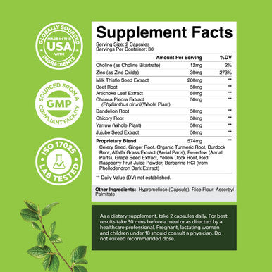 Natures Craft Milk Thistle Liver Detox Pills - Liver Support Supplement with Milk Thistle Dandelion Root Artichoke Extract - Liver Detox Supplement with Milk Thistle Liver Cleanse Detox