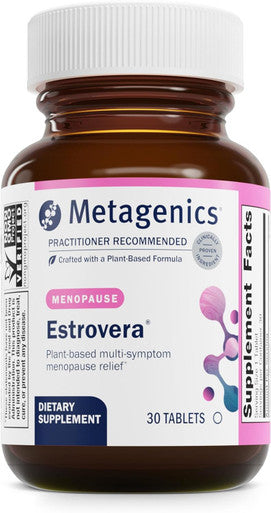 Metagenics Estrovera - All-Natural Hormone- Menopause Support - for Hot Flashes Menopause Relief & Night Sweats - Gluten- - Vegetarian - Non-GMO - 30 Tablets