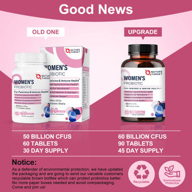 Probiotics-For-Women, Probiotics And Prebiotics, Cranberry And D-Mannose, 50-Billion-Cfus, Organic Probiotics For Digestive Healt