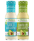 Primal Kitchen Ranch Dressing & Marinade And Cilantro Lime Dressing & Marinade Made With Avocado Oil And Cage-Free Eggs 8 Fluid Ounces Variety Pack Of 2