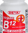 Deva Vegan B12 Sublingual - Vegan - Gluten - 90 Sublingual Tablets