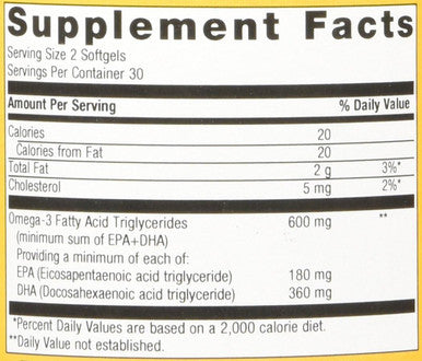 Metagenics OmegaGenics Algae EPA-DHA 300 Dietary Supplement 60 Count
