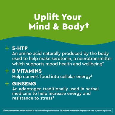 Nature Made Wellblends Positive Mood & Energy 5Htp Thiamin Niacin Vitamin B6 Vitamin B12 And Pantothenic Acid Plus Ginseng 24 Softgels
