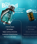 Weightworld Omega 3 Fish Oil 2000mg - 240 Capsules (4 Months Supply) - 674mg EPA & 468mg DHA - Cod Liver Oil Capsules Alternative - High Strength Omega 3 Fatty Acids Supplements for Eyes Brain & Heart (EFSA)