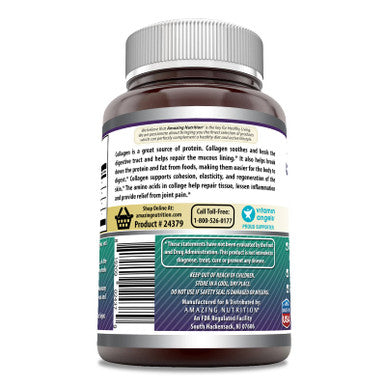 Amazing Formulas Advanced Collagen 1600Mg Per Serving Supplement | Collagen Type I, Ii & Iii With Vitamin C & Hyaluronic Acid | Veggie Capsules (180 Count)