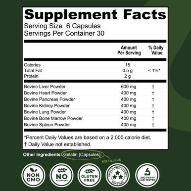Left Coast Performance Bone Broth Protein Powder & Beef Organ Supplement - Bovine Wellness Bundle for Gut Health Energy Balance and Immune Support