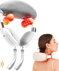 Neck Massager For Neck Pain Relief, 4D Deep Kneading Massagers With 3 Massage Nodes, Cordless Neck And Shoulder Massage With Heat For Neck, Back & Leg, Christmas Gifts For Women,Men