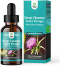 Natures Craft Liver Support Milk Thistle Tincture - Liquid Herbal Supplement with Artichoke Extract for Liver Cleanse Detox & Repair - Liver Detox Cleanse Drops with Dandelion Turmeric and Ginger