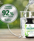Calcium 1200 Mg With Vitamin D3, Calcium Supplement Vitamins, Supports Bone Strength, Teeth & Immune System, Calcium Supplements For Women & Men, Nature'S Absorbable Calcium Carbonate - 60 Tablets